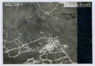 Foto des Geländes um La Boisselle nordöstlich von Albert (Luftbild)