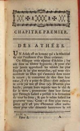 La Seule Véritable Religion, Démontrée contre les Athées, les Déistes & tous les Sectaires : Par M. l'Abbé Hespelle, Docteur de Sorbonne, & Curé de Dunkerque, 1