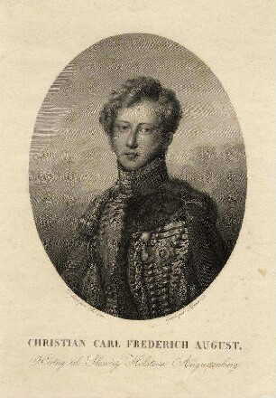 Bildnis von Christian August (1798-1869), Herzog von Schleswig-Holstein-Sonderburg-Augustenburg