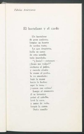 El hortelano y el cardo