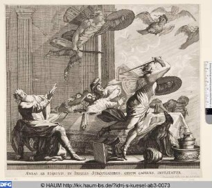 Aeneas von Harpyen bedroht