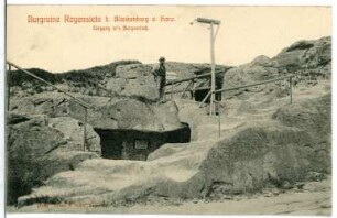 Regenstein. Burgruine - Eingang ins Burgverlies