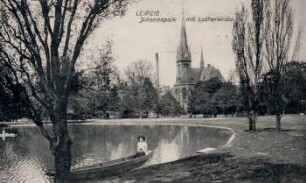 Leipzig: Johannapark mit Lutherkirche