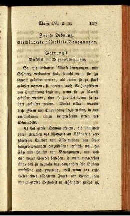 Zweyte Ordnung. Verminderte associirte Bewegungen.