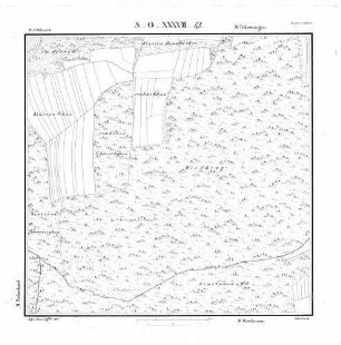 Kartenblatt SO XXXVII 48 Stand 1827