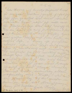 Brief von Edith Rosenzweig und Rafael Rosenzweig an Adele Rosenzweig