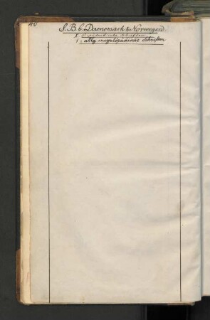 S.B.b. Dänemerk & Norwegen