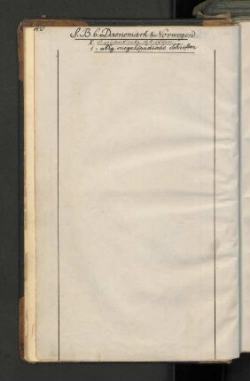 S.B.b. Dänemerk & Norwegen