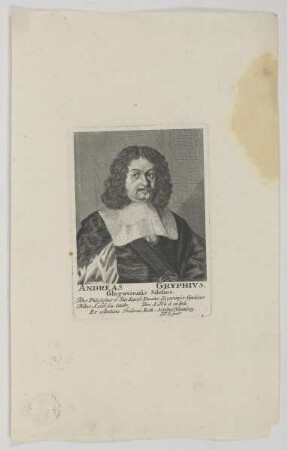 Bildnis des Andreas Gryphivs