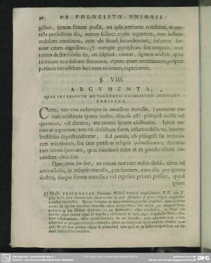 §. VIII. Argumenta, Quae Inferiorum Metallorum Phlogiston Indicant Exhibens