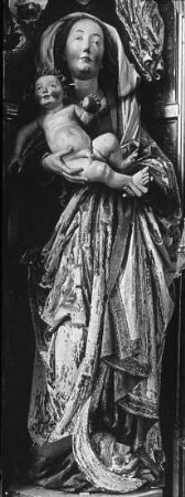 Blaubeuren, Madonna auf der Mondsichel, Mittelschrein des Hochaltars, ehem. Benediktiner-KlosterkircheErhart, Michel