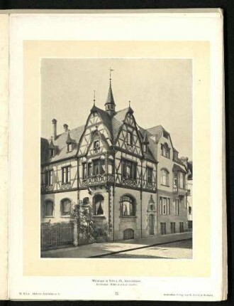 Wohnhaus in Köln a. Rh., Kaesenstraße. Außenansicht.