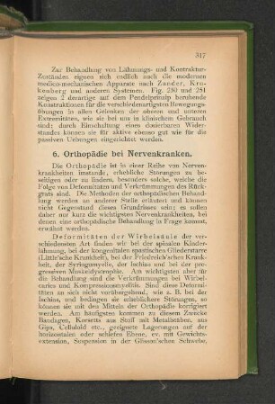 6. Orthopädie bei Nervenkrankheiten.