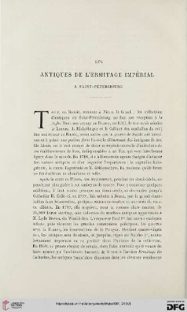 2. Pér. 24.1881: Les antiques de l'Ermitage Impérial à Saint-Pétersbourg, [1]