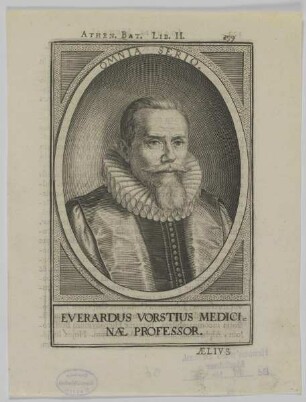 Bildnis des Everardus Vorstius