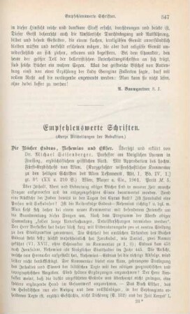 347-356 Empfehlenswerthe Schriften