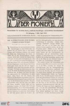 7. Heft, April 1912
