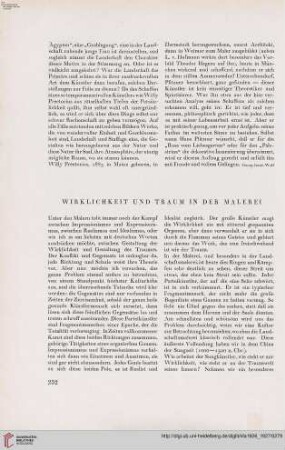 42: Wirklichkeit und Traum in der Malerei