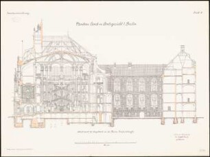 Landgericht I und Amtsgericht I, Berlin-Mitte: Querschnitt 1:100