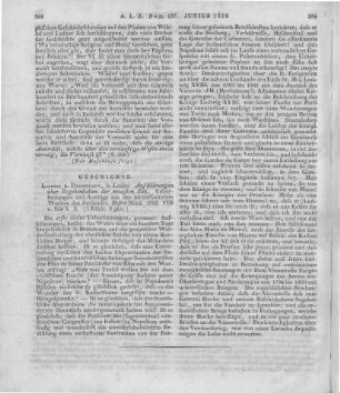 Aufklärungen über Begebenheiten der neuesten Zeit. Bd. 1. Leipzig, Darmstadt: Leske 1826
