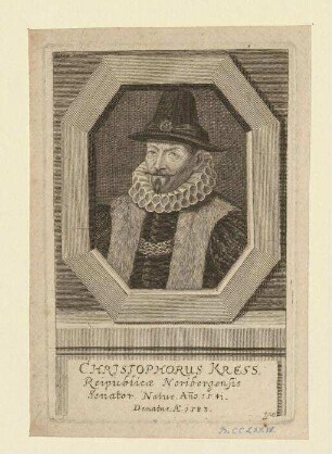 Christof (III.) Kress, Ratsherr; geb. 1541; gest. 1583