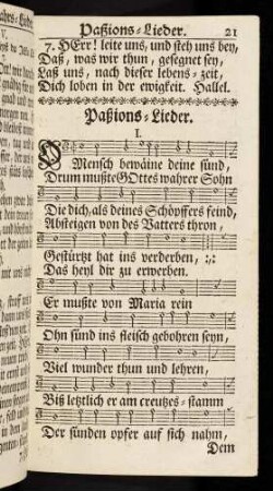 21-46, Paßions-Lieder
