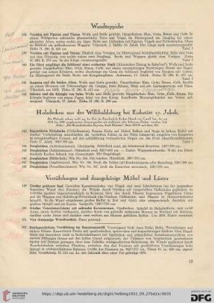 Holzdecken aus der Willibaldsburg bei Eichstätt 17. Jahrhundert (Nr. 343-348)
