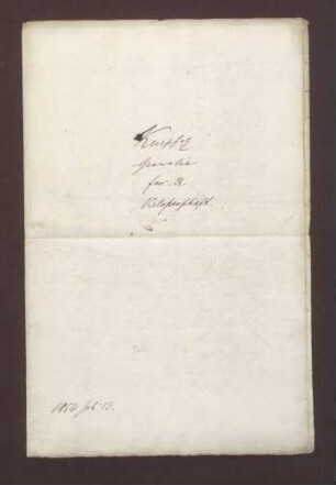Testament des Pfalzgrafen Otto von Mosbach.