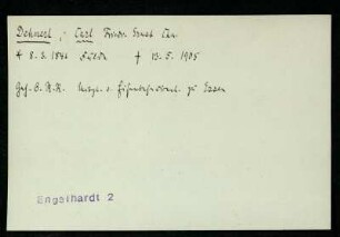 Dehnert, Carl Friedr. Ernst Chn.