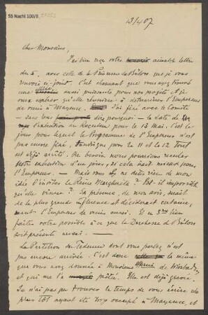 Brief an Giovanni Sgambati : 13.04.1907