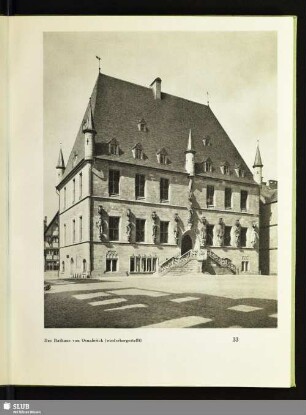 Das Rathaus von Osnabrück (wiederhergestellt)