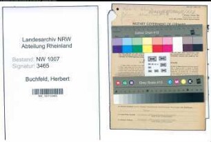 Entnazifizierung Herbert Buchfeld , geb. 19.05.1905 (Kaufm.Angestellter)