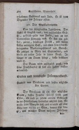 Sieben und dreyßigste Zusammenkunft. Handelt von Birnbaum und dessen nützlichsten Sorten.