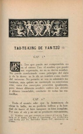Tao-Te-King de Yan-Tzú