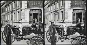 Limoges. Place Jourdan Ecke Avenue des Bénédictins. Louise Mayer in der Kutsche