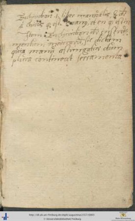 Handschriftliche Erläuterung zum Begriff Enchridion