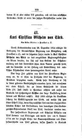Karl Christian Wilhelm von Türk
