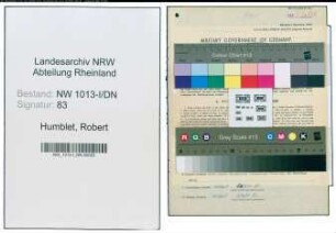 Entnazifizierung Robert Humblet , geb. 10.03.1891 (Dreher)