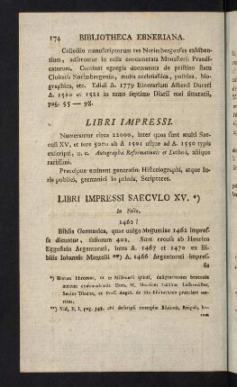 174-308, Libri Impressi
