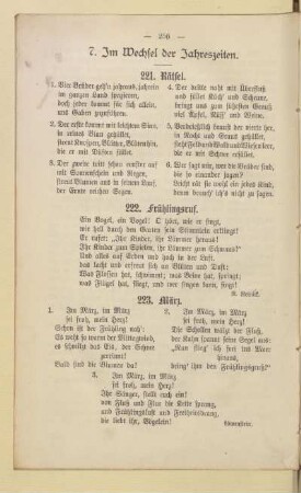 7. Im Wechsel der Jahreszeiten