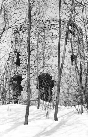 Schöpstal-Kunnersdorf. Ruine der Holländermühle auf dem Kapellenberg