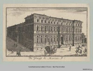 Veduten von Mailand : Vedute des Palazzo Marino in Mailand