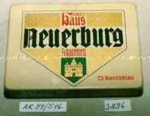 Blechdose für "Haus Neuerburg Zigaretten 25 Ravenklau"