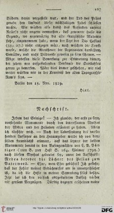 Nachschrift