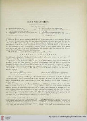 Irish manuscripts