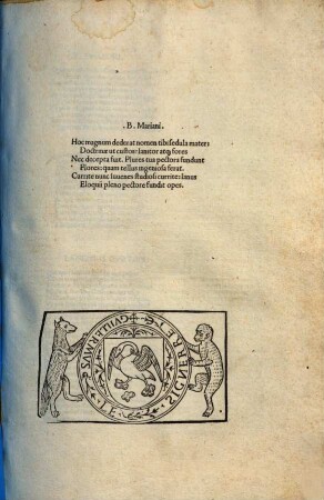 A. Iani Parrhasii commentarius Primus, In raptum Proserpinae Cl. Claudiani