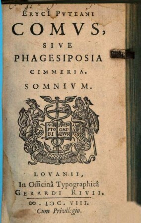 Comus sive Phagesiposia cimmeria : somnium