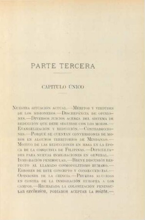Capítulo único. Nuestra situación actual. - ...