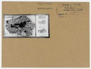 Strassennetz (Gross-Berlin City 1930). Berlin, Zentrum