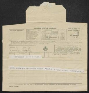 Brief von Alfred Hirsch und Fanny Hirsch-Faber an Gerhart Hauptmann